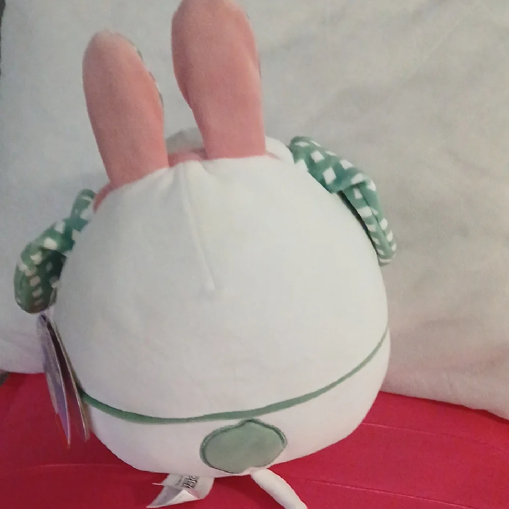 Pink and Green Polka Dot Dog Toy